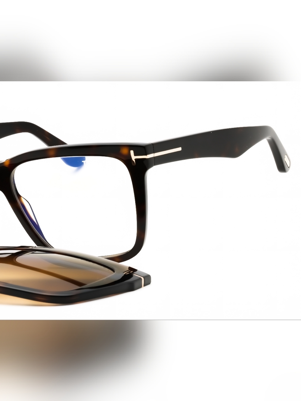 Tom Ford Women's Tortoiseshell Brown Square Glasses and Sunglasses Set - Picture 3 of 8